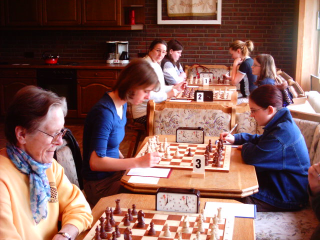 Damenmannschaft 2002 H. Brmmer, C. Wulf, W. Bruck und G. Klingbeil